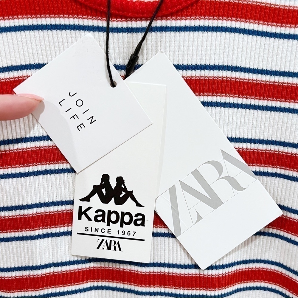 Zara X Kappa Romper Ribbed Striped — image 7 of 8